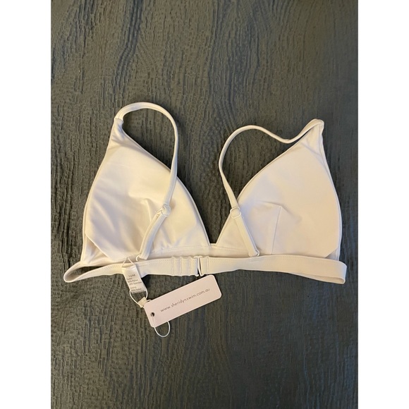 NWT SHERIDYN SWIM White Triangle Bikini (Sz M) - Picture 2 of 3